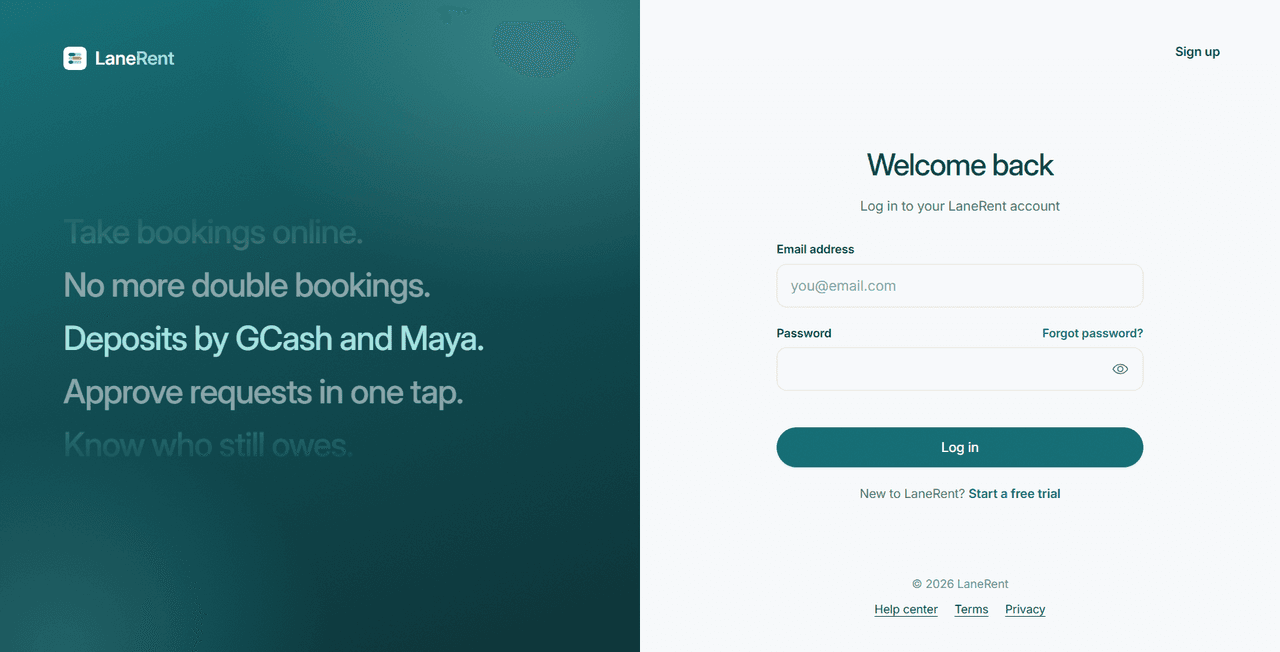 LaneRent — Preview 3