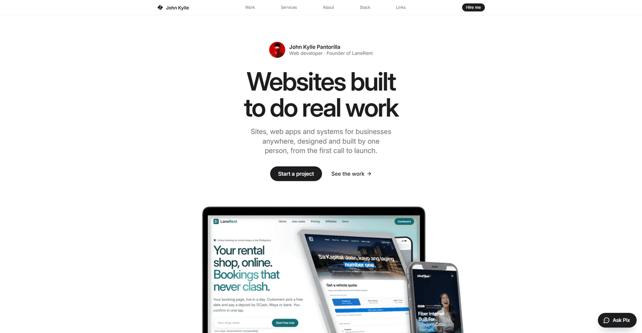 Personal Portfolio with AI Integration — live site