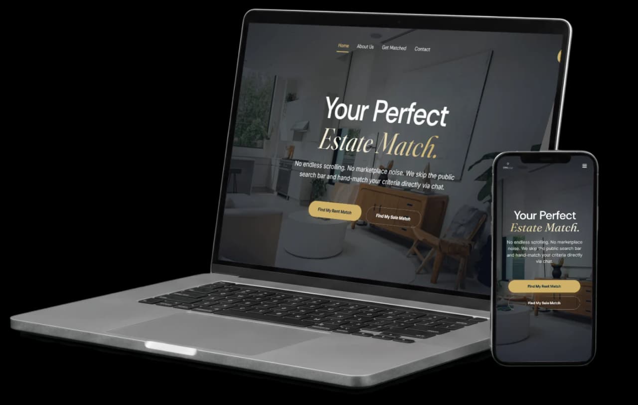 Wisestate's site on a laptop and a phone